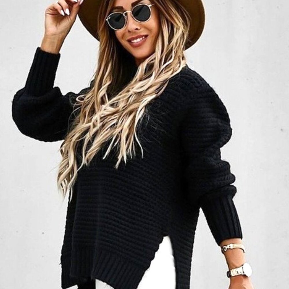 Black Knit Sweater for Women - NWOT